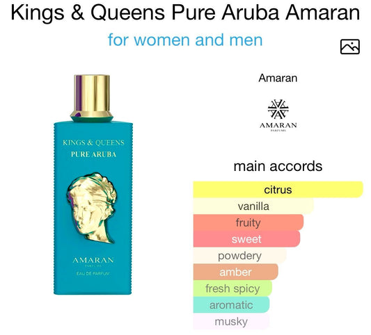 AMARAN KINGS QUEEN PURE ARUBA UNISEX image 1