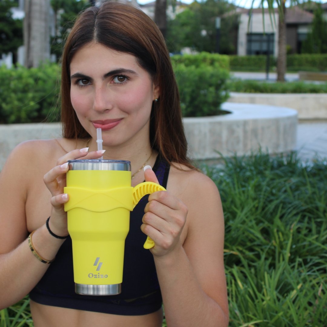 30 oz Insulated Mug With Straw image 4