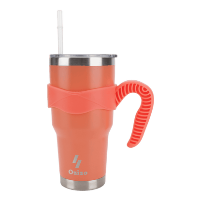 30 oz Insulated Mug With Straw - Red image
