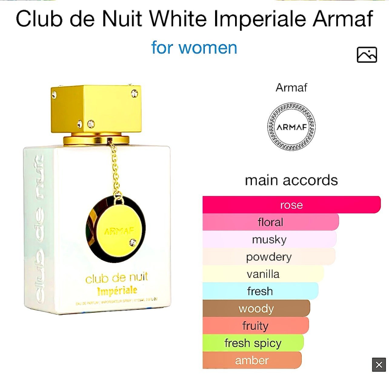 ARMAF CLUB DE NUITE IMPERIAL W 🤍 105ML image 1