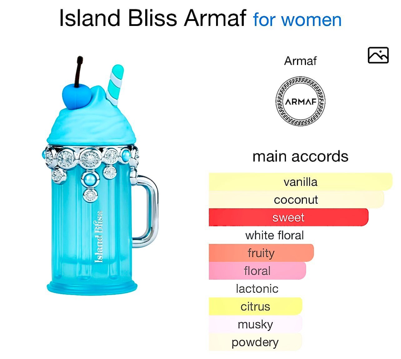 ARMAF DELIGHTS ISLAND BLISS M 🏝️🐬 100 ML image 1