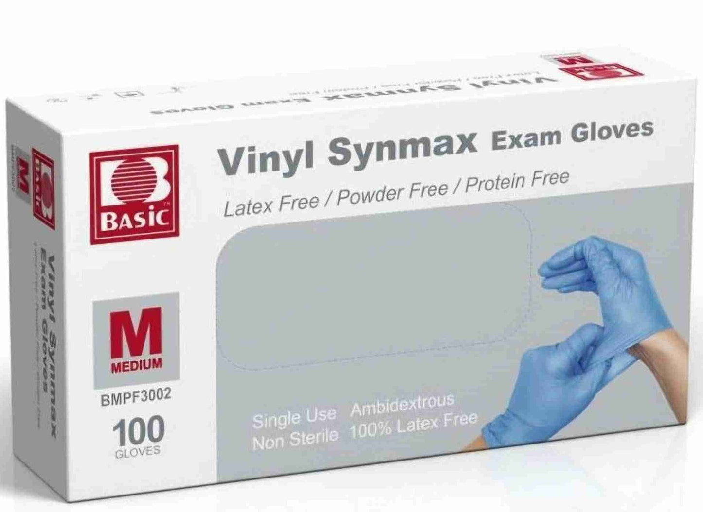 Vinyl SYNMAX Exam Gloves Medium Blue image 0