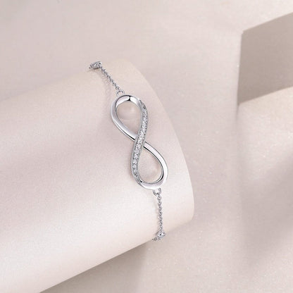 Women's Silver Infinity Bracelet