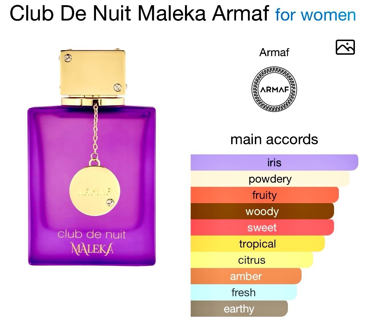 ARMAF CLUB DE NUIT MALEKA U👸💜105ML image 1