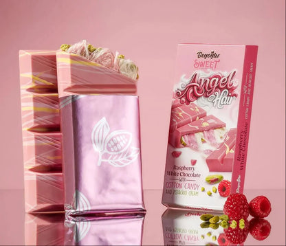 Beyoglu | Angel Hair Raspberry Chocolate with Cotton Candy and Pistachio Cream