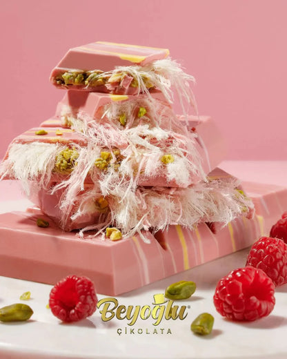 Beyoglu | Angel Hair Raspberry Chocolate with Cotton Candy and Pistachio Cream