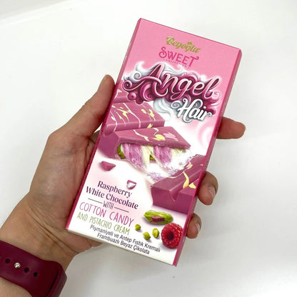 Beyoglu | Angel Hair Raspberry Chocolate with Cotton Candy and Pistachio Cream