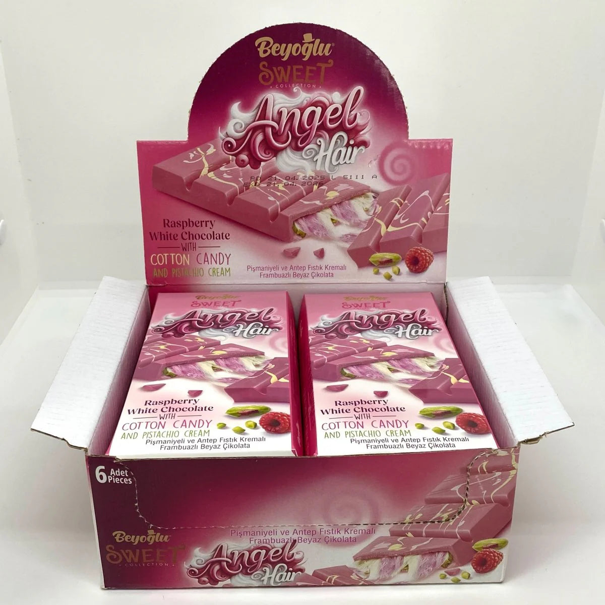 Beyoglu | Angel Hair Raspberry Chocolate with Cotton Candy and Pistachio Cream