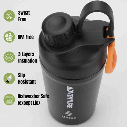 20/28 oz Insulated Adventurous Shaker Bottle image 3