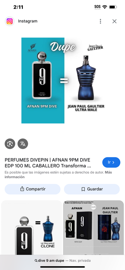 AFNAN 9PM MEN 100ML M image 2