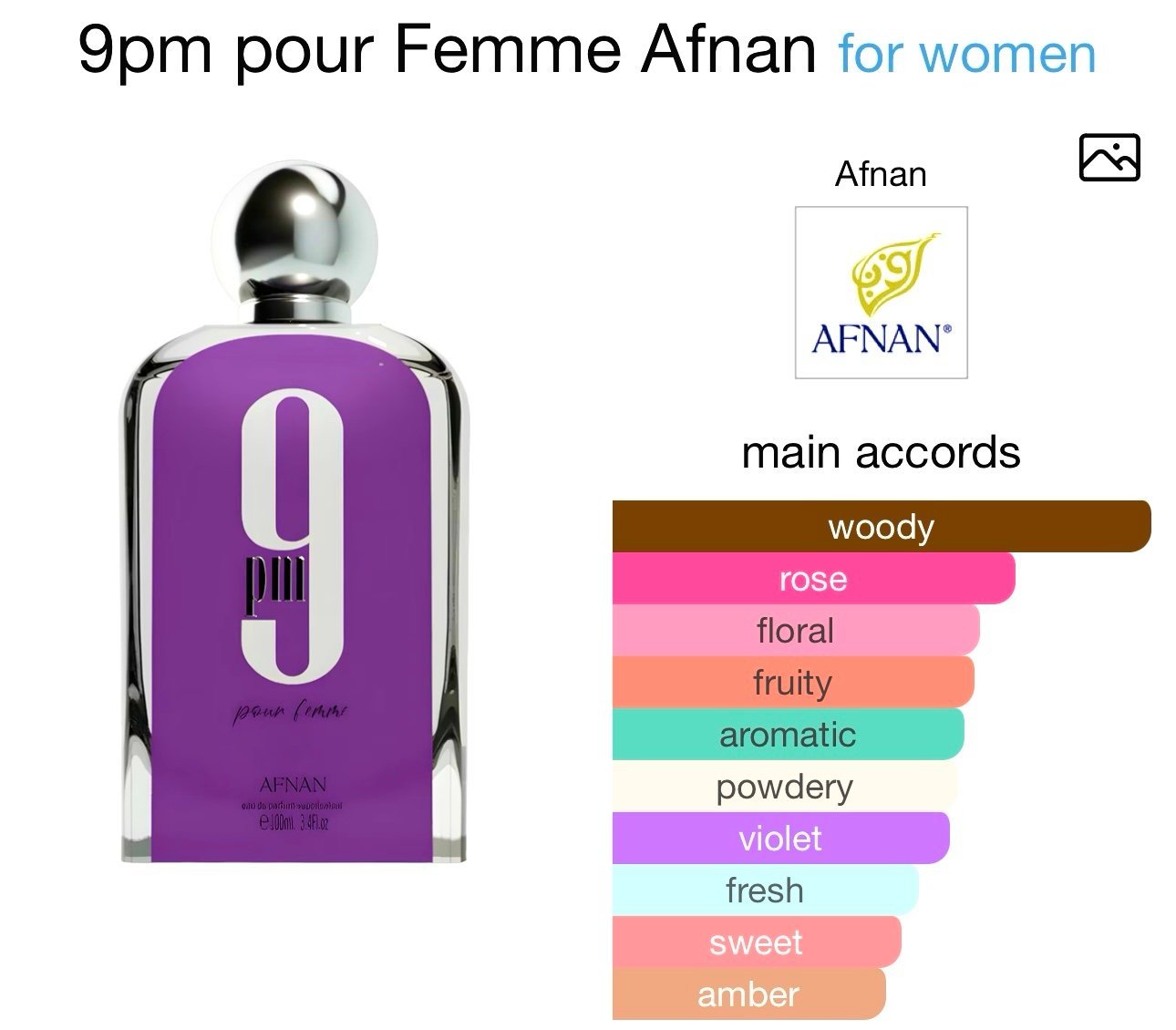 AFNAN 9 PM POUR FEMME image 1