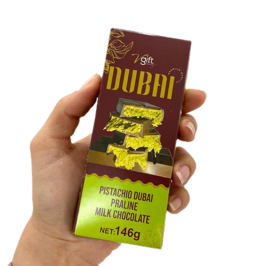 V-Gift Pistachio Praline Dubai Chocolate Bar - 146g